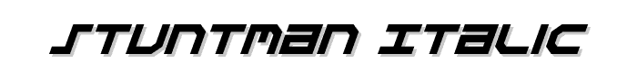 Stuntman Italic font